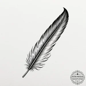 A burning feather, ink illustration for tatto... - эскиз тату (№1751840907_0, 06.07.2025 22:28) — tattoo-photo.ru