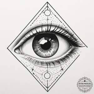 Tattoo sketch a telescope, but looking throug... - эскиз тату (№1751845205_0, 06.07.2025 23:40) — tattoo-photo.ru