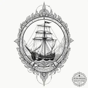 Tattoo design a surveyor's transit, symbolizi... - эскиз тату (№1751846710_0, 07.07.2025 00:05) — tattoo-photo.ru