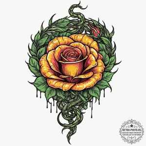 Tattoo design an uroboros serpent with a body... - эскиз тату (№1751846884_0, 07.07.2025 00:08) — tattoo-photo.ru