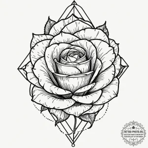 Black rose, tattoo drawing outline, clean lin... - эскиз тату (№1751847144_0, 07.07.2025 00:12) — tattoo-photo.ru