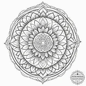 Tattoo sketch an abstract battlefield of chao... - эскиз тату (№1751847314_0, 07.07.2025 00:15) — tattoo-photo.ru