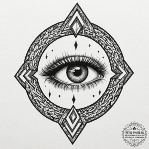153. tattoo sketch: "gadat" rune combined wit... - эскиз тату (№1751850713_0, 07.07.2025 01:11) — tattoo-photo.ru