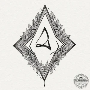 71. tattoo sketch: the rune "raduga" (rainbow... - эскиз тату (№1751851722_0, 07.07.2025 01:28) — tattoo-photo.ru
