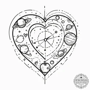 Tattoo design a planets' alignment, but the p... - эскиз тату (№1751852479_0, 07.07.2025 01:41) — tattoo-photo.ru