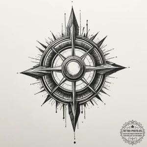 Tattoo sketch a futuristic weapon with a glow... - эскиз тату (№1751852729_0, 07.07.2025 01:45) — tattoo-photo.ru