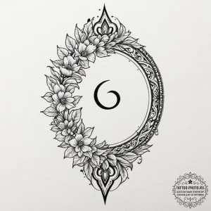 Malenia, blade of miquella from elden ring, t... - эскиз тату (№1751854586_0, 07.07.2025 02:16) — tattoo-photo.ru