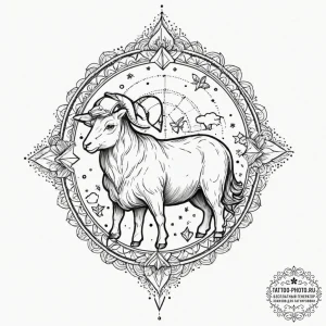 A dotwork mandala incorporating the origami u... - эскиз тату (№1751855260_0, 07.07.2025 02:27) — tattoo-photo.ru