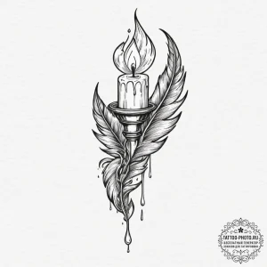 Tattoo design a single, heavy key melting lik... - эскиз тату (№1751857289_0, 07.07.2025 03:01) — tattoo-photo.ru