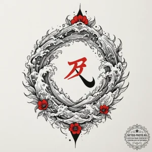 82. tattoo design: a "krada" rune integrated... - эскиз тату (№1751858484_0, 07.07.2025 03:21) — tattoo-photo.ru