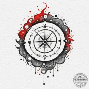 Tattoo design a watercolor splash of the zodi... - эскиз тату (№1751861199_0, 07.07.2025 04:06) — tattoo-photo.ru