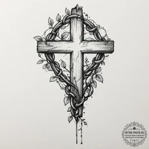 Tattoo design a single, strong vine breaking... - эскиз тату (№1751861462_0, 07.07.2025 04:11) — tattoo-photo.ru