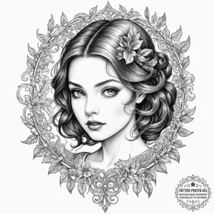 A sketch of claudia, the child vampire, a mix... - эскиз тату (№1751863431_0, 07.07.2025 04:43) — tattoo-photo.ru