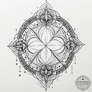 A linework tattoo of the iconic kiss in the r... - эскиз тату (№1751863687_0, 07.07.2025 04:48) — tattoo-photo.ru