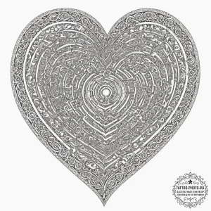 Tattoo sketch a delicate heart that is also a... - эскиз тату (№1751867321_0, 07.07.2025 05:48) — tattoo-photo.ru