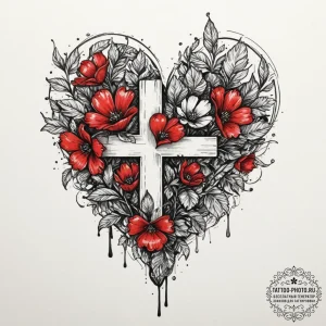 Tattoo sketch a crayon drawing style heart or... - эскиз тату (№1751870694_0, 07.07.2025 06:44) — tattoo-photo.ru