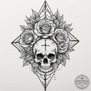 66. tattoo sketch: the rune "alatyr," depicte... - эскиз тату (№1751870862_0, 07.07.2025 06:47) — tattoo-photo.ru