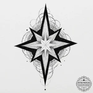 Tattoo design 'power up' with a glowing star... - эскиз тату (№1751871620_0, 07.07.2025 07:00) — tattoo-photo.ru
