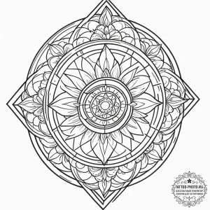 A neo-traditional tattoo of the main characte... - эскиз тату (№1751872542_0, 07.07.2025 07:15) — tattoo-photo.ru
