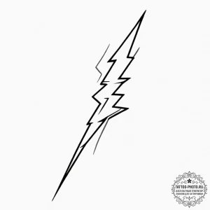 Tattoo sketch a lightning bolt striking a sol... - эскиз тату (№1751873507_0, 07.07.2025 07:31) — tattoo-photo.ru