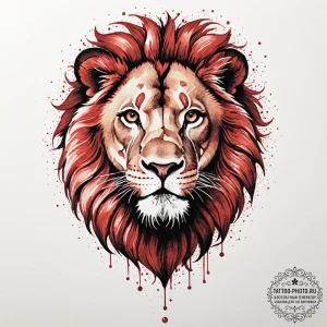Tattoo sketch a zodiac animal (e.g., a lion)... - эскиз тату (№1751875957_0, 07.07.2025 08:12) — tattoo-photo.ru