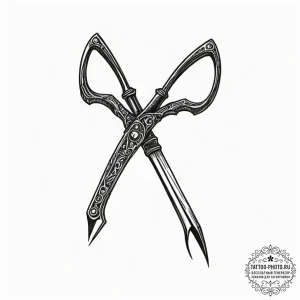Tattoo sketch a blacksmith's tongs holding a... - эскиз тату (№1751877631_0, 07.07.2025 08:40) — tattoo-photo.ru