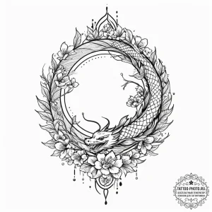Tattoo sketch a series of four minimalist fra... - эскиз тату (№1751878974_0, 07.07.2025 09:02) — tattoo-photo.ru