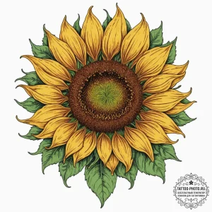 Tattoo sketch a sunrise, but instead of the s... - эскиз тату (№1751883424_0, 07.07.2025 10:17) — tattoo-photo.ru