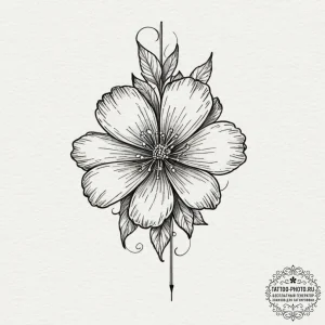 Tattoo sketch a subtle representation of a fa... - эскиз тату (№1751886256_0, 07.07.2025 11:04) — tattoo-photo.ru