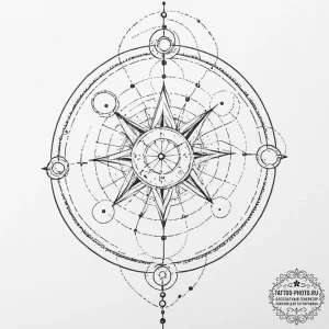 Tattoo design an abstract cosmic background w... - эскиз тату (№1751888991_0, 07.07.2025 11:49) — tattoo-photo.ru