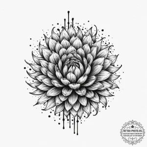 Tattoo design an abstract digital noise patte... - эскиз тату (№1751889410_0, 07.07.2025 11:56) — tattoo-photo.ru