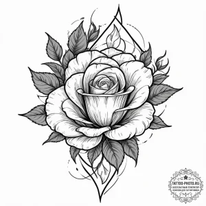 Tattoo sketch a mountain peak with a single,... - эскиз тату (№1751904943_0, 07.07.2025 16:15) — tattoo-photo.ru
