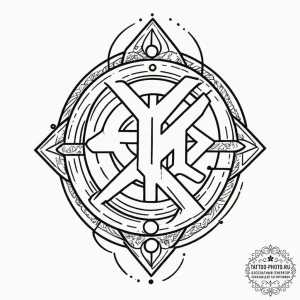 Tattoo design a minimalistic symbol of a resp... - эскиз тату (№1751907824_0, 07.07.2025 17:03) — tattoo-photo.ru