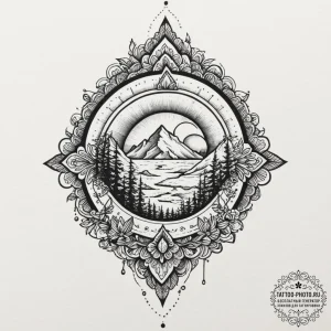 Tattoo design a small, clean linework of a sp... - эскиз тату (№1751910480_0, 07.07.2025 17:48) — tattoo-photo.ru