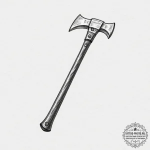 Axe, tattoo drawing outline, soft whip shadin... - эскиз тату (№1751910737_0, 07.07.2025 17:52) — tattoo-photo.ru