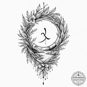 106. tattoo sketch: the rune "yest," depicted... - эскиз тату (№1751914277_0, 07.07.2025 18:51) — tattoo-photo.ru