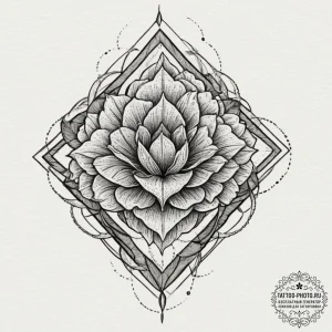 Tattoo design an abstract pattern of overlapp... - эскиз тату (№1751917242_0, 07.07.2025 19:40) — tattoo-photo.ru