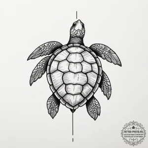 Turtle, tattoo line art, black outline only,... - эскиз тату (№1751923686_0, 07.07.2025 21:28) — tattoo-photo.ru