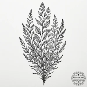 Tattoo sketch a minimalist landscape where th... - эскиз тату (№1751924198_0, 07.07.2025 21:36) — tattoo-photo.ru
