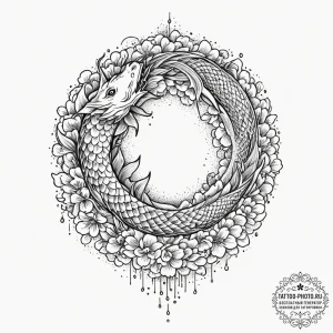 Tattoo sketch a subtle rainbow arc forming be... - эскиз тату (№1751929729_0, 07.07.2025 23:08) — tattoo-photo.ru