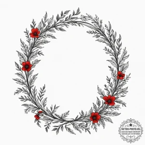 Tattoo design a garden gate or a front door w... - эскиз тату (№1751929899_0, 07.07.2025 23:11) — tattoo-photo.ru