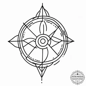 Talisman, artistic tattoo sketch, black outli... - эскиз тату (№1751930713_0, 07.07.2025 23:25) — tattoo-photo.ru