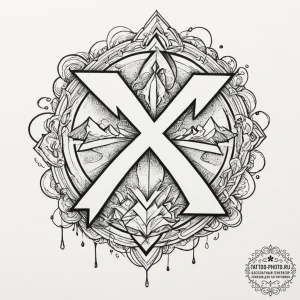 94. tattoo design: a minimalist "vetar" rune,... - эскиз тату (№1751932465_0, 07.07.2025 23:54) — tattoo-photo.ru