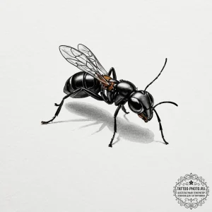 A sketch of ant-man riding an ant,, tattoo fl... - эскиз тату (№1751934581_0, 08.07.2025 00:29) — tattoo-photo.ru