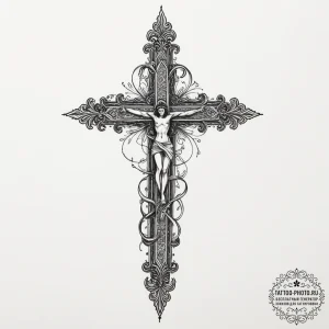Tattoo sketch a powerful, silent sentinel fig... - эскиз тату (№1751935915_0, 08.07.2025 00:51) — tattoo-photo.ru