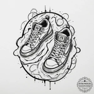 129. a tattoo flash sheet of items: the sport... - эскиз тату (№1751936844_0, 08.07.2025 01:07) — tattoo-photo.ru
