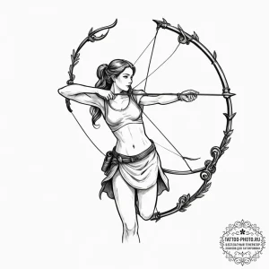 Tattoo sketch a sagittarius archer drawing a... - эскиз тату (№1751939746_0, 08.07.2025 01:55) — tattoo-photo.ru