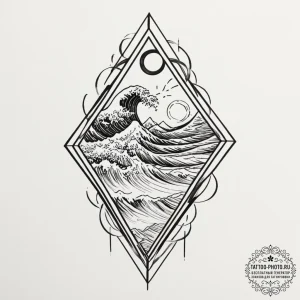 Tattoo design a minimalist staircase that is... - эскиз тату (№1751941529_0, 08.07.2025 02:25) — tattoo-photo.ru
