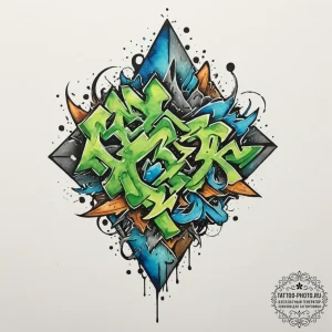Tattoo sketch: watercolor splashes of earthy... - эскиз тату (№1751943548_0, 08.07.2025 02:59) — tattoo-photo.ru