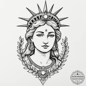 Motherland (statue), tattoo flash sheet desig... - эскиз тату (№1751945661_0, 08.07.2025 03:34) — tattoo-photo.ru
